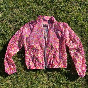 Neon floral Kate Spade windbreaker